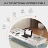 SFSLBFB Rolling Overbed Table Mobile Table Food Tray Desk Rolling Medical Table Overbed Swivel Table Long Overbed Table Adjustable Height With Wheels For Laptop Eating Home(Color:White) view 3