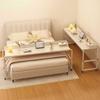 SFSLBFB Rolling Overbed Table Mobile Table Food Tray Desk Rolling Medical Table Overbed Swivel Table Long Overbed Table Adjustable Height With Wheels For Laptop Eating Home(Color:White) view 4