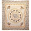 Wall Hanging / Spread - Elephant Mandala - Brown/Orange on Cream view 1