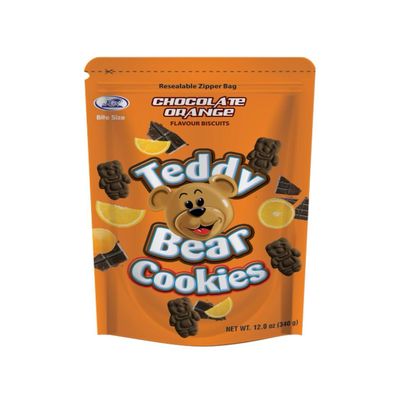 KGN Teddy Bear Cookies 340g Choco Orange Flavour Delight Snack (3 pack)