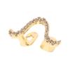 BELLIFFY Zircon Grills for Jewelry Fake Vampire Fangs Mouth Grills for Men Caps for Halloween Costume Party view 1