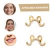 BELLIFFY Zircon Grills for Jewelry Fake Vampire Fangs Mouth Grills for Men Caps for Halloween Costume Party view 3