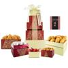 Festive Tower Gift Sets Selection Box of Treats 2.2kg Include Chocolate Biscuits Fudge & More - Easter Egg Sweets Gift Box Birthday Gifts For Women, Men, Dad, Mom, Grandparents & Valentine Couple view 1