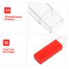 MOLUCKFU 3pcs Thermometer Storage Tube Needle Tube Body Temperature Plastic for Thermometer Probe Covers and Temperature Probe view 3