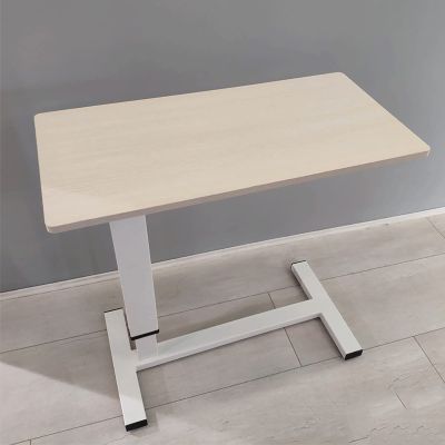 Height Adjustable Overbed Table for Laptop Mobile Computer Desk with Wheels Perfect for Living Room Bedroom and Home Office