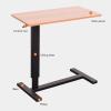 Height Adjustable Overbed Table for Laptop Mobile Computer Desk with Wheels Perfect for Living Room Bedroom and Home Office view 3