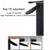 Height Adjustable Overbed Table for Laptop Mobile Computer Desk with Wheels Perfect for Living Room Bedroom and Home Office view 4