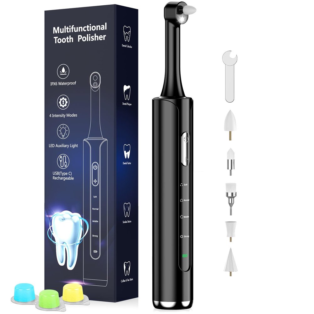CrazyNov - ADJUSTABLE CLEANING MODES: This polisher offers 4 cleaning modes: soft, normal, medium and strong.You can choose the right cleaning speed for your gums and protect your gums