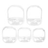 Beard Shaper Goatee Moustache Grooming Tool Facial Hair Styling Template for Men Transparent 5pcs/set (Transparent) view 1