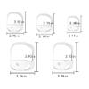 Beard Shaper Goatee Moustache Grooming Tool Facial Hair Styling Template for Men Transparent 5pcs/set (Transparent) view 2