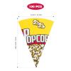 100pcs Popcorn Bags,Cone Shape Treat Candy Snack Container,for Movie Theater Wedding Birthday Party view 2