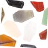 SEWOART 10pcs Phenakite Crystal Stone Decorative Stones Coffin-shaped Decor for Meditation Energy Balancing and Home Dcor Crafts view 3