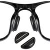 10 Pairs of Hollow Nose Pads for Glasses Silicone Glasses Nose Pads Self-Adhesive Non-Slip Glasses Nose Grips with Airbag Glasses Pads Self-Adhesive for Glasses Sunglasses Reading Glasses (Black) view 1