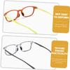 10 Pairs of Hollow Nose Pads for Glasses Silicone Glasses Nose Pads Self-Adhesive Non-Slip Glasses Nose Grips with Airbag Glasses Pads Self-Adhesive for Glasses Sunglasses Reading Glasses (Black) view 3