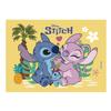 dekora - Children's Birthday Cake Decoration - Stitch Cake Topper 21 x 8 cm - Rectangular Edible Paper Cake Topper Gluten-Free, Lactose-Free - Suitable for Vegetarians view 1