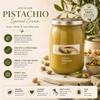 Sicilian Pistachio Cream Spread 600g - Smooth & Velvety Gourmet Pistachio Paste - Sweet Nut Spread for Desserts, Baking, Toast & Pastries - Rich Spreadable Pistachio Cream Jar view 3