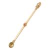Brass Buddha Hawan Spoon for Ghee and Ritual Offerings view 1