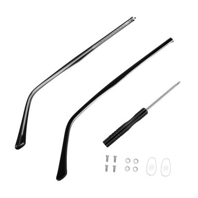 GOOHOCHY Replacement Arms for Glasses Metal Glasses Temple Arms in Black Wear-resistant and Easy to Install for Spectacles and Sunglasses