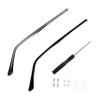 GOOHOCHY Replacement Arms for Glasses Metal Glasses Temple Arms in Black Wear-resistant and Easy to Install for Spectacles and Sunglasses view 1