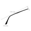 GOOHOCHY Replacement Arms for Glasses Metal Glasses Temple Arms in Black Wear-resistant and Easy to Install for Spectacles and Sunglasses view 4