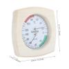 CIYODO Sauna Hygrometer Thermometer Wooden Design Classic Stylish Khaki Accurate Temperature Measuring Easy Installation for Sauna and Steam Room view 2
