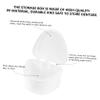 Beaupretty Denture Care Box Denture Case for False Teeth Included Easy-Clean Case for Soaking and Storage Random Color view 4