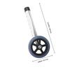 Walker Replacement Parts 2pcs Aluminium Alloy Tube Caster Wheels view 2