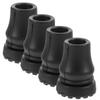 FOYTOKI 4pcs Trekking Pole Foot Covers Rubber Canes Tips Replacement for Hiking Sticks Skid Walking Cane Tips Protectors for Outdoor view 4