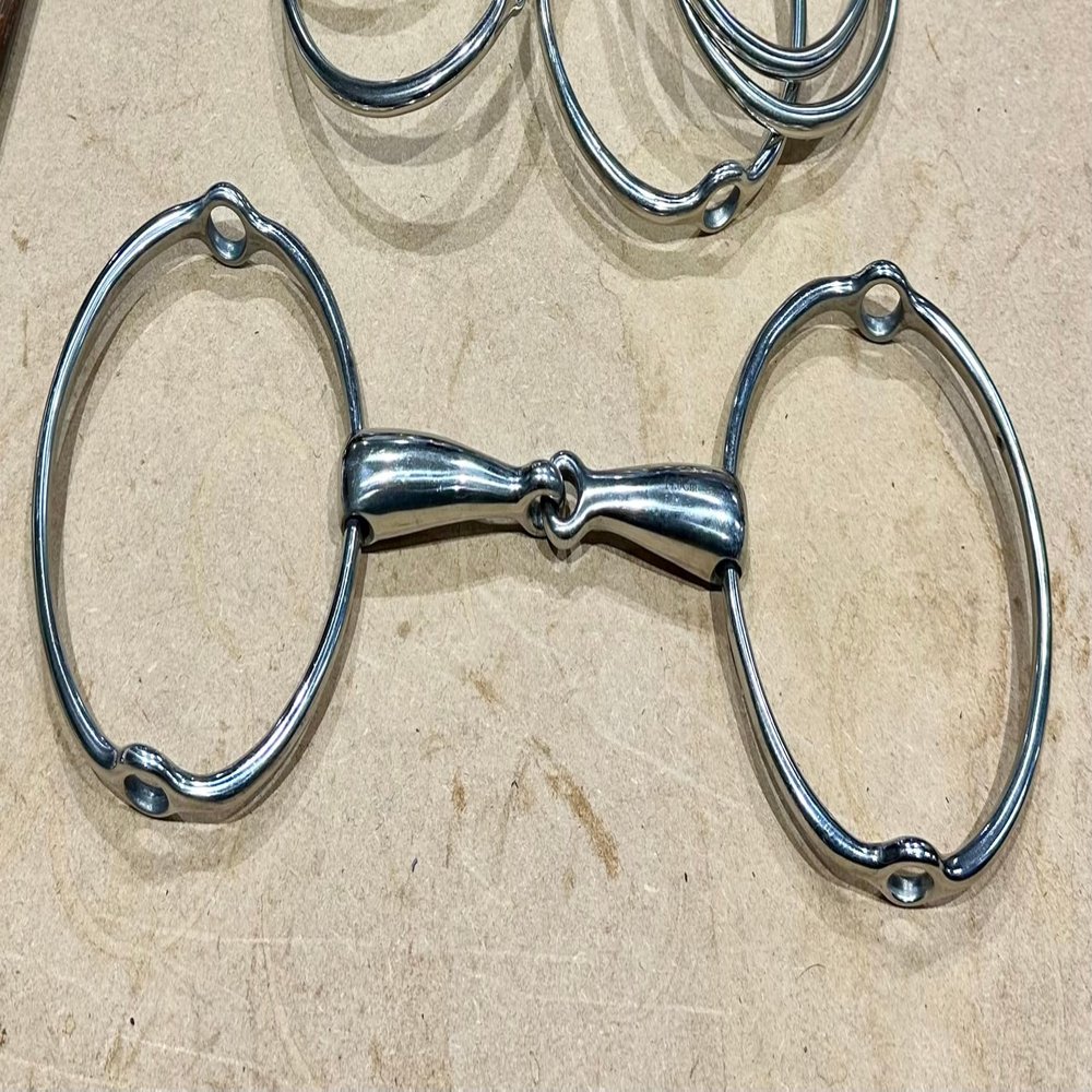 5 1/4 Large Ring Stainless Steel Polo Running Gag Bit
