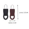 VILLFUL 2 Sets Multifunctional Zipper Pulls Black Resin Anti-Slip Zipper Slider Head for Coat Luggage Backpack Handbag Repair view 2