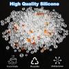 10Gram x 32Pcs Silica Gel Desiccant Packets with Organza Bags, Moisture Absorber Sachets for Wardrobe Shoes, High Efficiency Silicone Dehumidifier Sachets for Closets Keep Dry view 3