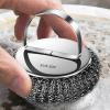 Dish Scrubber With Handle Metal Scrubber Thickened Dish Pot Scrubber view 3