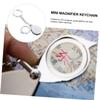 BESTYASH 2pcs Magnifier Keychain for Boys and Girls Portable Mini Hanging Charm Pendant Rotate Magnifier Keyring for Boys Girls Outdoor Learning view 3