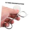 BESTYASH 2pcs Magnifier Keychain for Boys and Girls Portable Mini Hanging Charm Pendant Rotate Magnifier Keyring for Boys Girls Outdoor Learning view 4