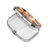 Pill Box Pomeranians Puppies Square Pill Case for Purse & Pocket 2 Compartment Medicine Pill Organizer Portable Travel Pillbox Medicine Vitamin Cod Liver Oil Storage Box view 3