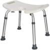 Shower Bench,Shower Chairs for Elderly with Arms, Shower Seats Height Adjustable, Shower Aid for Adults and bled, with U-Cutout for Additional Cleaning, Non-Slip Safety Shower Stool,White view 1