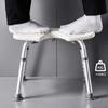Shower Bench,Shower Chairs for Elderly with Arms, Shower Seats Height Adjustable, Shower Aid for Adults and bled, with U-Cutout for Additional Cleaning, Non-Slip Safety Shower Stool,White view 4