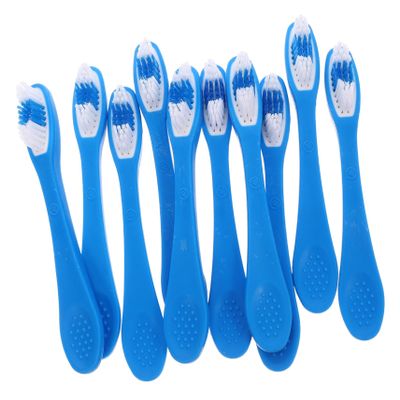 HOLIDYOYO 10pcs Self- Toothbrush Small Travel Portable Soft Prison Supplies Toothbrushes Short Bulk Prison Use