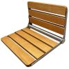 Shower Bench,Teak Shower Bench Folding Shower Seat Wall Mounted Waterproof Shower Stool Stainless Steel Thickened Bracket Down for Inside Shower (Standard Edition) view 1