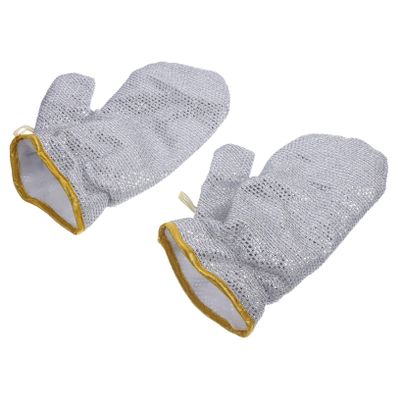 Ciieeo Reusable Silver Cleaning Gloves 1 Pair Bamboo Fiber Heat Insulated