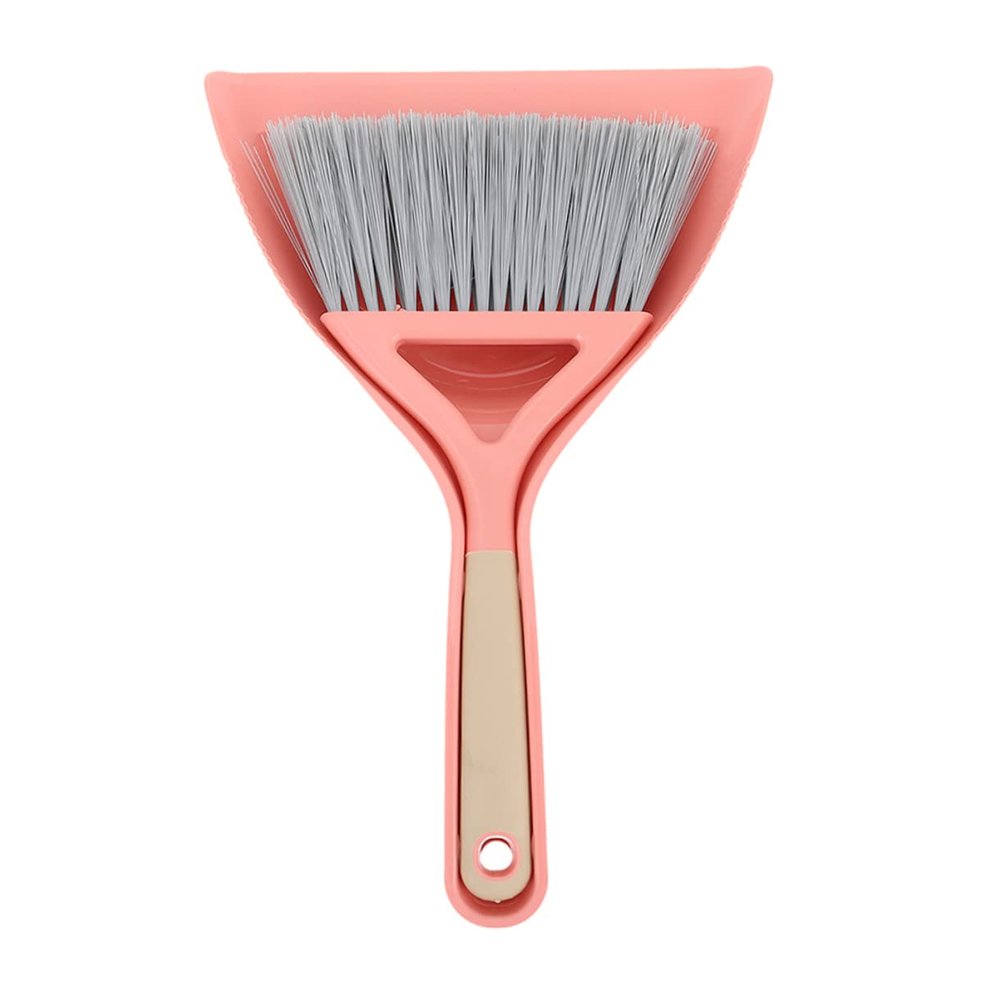 minkissy Mini Broom and Brush Combo and Dustpan Set for Home Cleaning, Portable Dustpan with Soft Bristles, Easy to Clean Pp and Pe Material, for Cleaning Debris from Sofas and Countertops