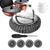 Stainless Steel Scrubbing Pads Metal Scrubber Thickened Dish Pot Scrubber view 1