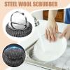 Stainless Steel Scrubbing Pads Metal Scrubber Thickened Dish Pot Scrubber view 3