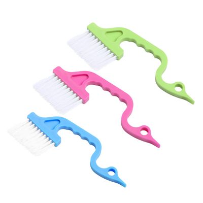 Beaupretty 15pcs Swan Shaped Hand-held Crevice Brush for Groove Window Gap Cleaning Kitchen Cleaning Brush for Window Grooves and Bathroom for Random Color