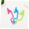 Beaupretty 15pcs Swan Shaped Hand-held Crevice Brush for Groove Window Gap Cleaning Kitchen Cleaning Brush for Window Grooves and Bathroom for Random Color view 2