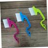 Beaupretty 15pcs Swan Shaped Hand-held Crevice Brush for Groove Window Gap Cleaning Kitchen Cleaning Brush for Window Grooves and Bathroom for Random Color view 3