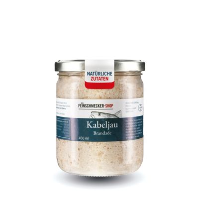 Der Feinschmecker Cod Brandade 450 ml I French Specialty I Perfect on Croutons or as Gratin I Creamy & Versatile