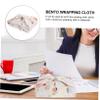 Cabilock Japanese Style Meal Wrapping Cloth Bento Box Packing Cloth Floral Pattern Lightweight and Table Mat Use view 3