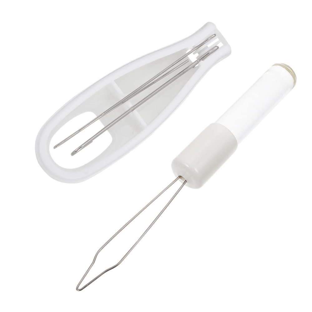 IWOWHERO 2pcs Button Press Hook Tool for One Hand Wearing Clothes Convenient Button Pulling Aid for Coat Dress Home Use