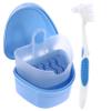 FRCOLOR Denture Care Box Denture Brush for Soaking and Cleaning False Box Use in Bathroom for Hygiene view 1